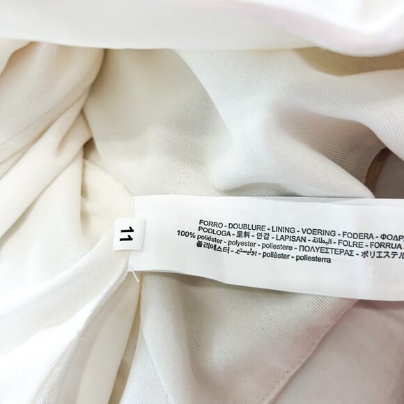 NWOT Blogger Fave Zara Pleated Mesh Strapless Tube Top Pastel Watercolor Print M - Picture 5 of 7